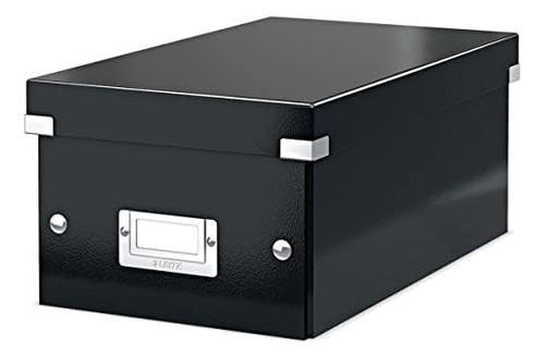 Caja De Almacenamiento Dvd, Negra, De Click And Store, ...