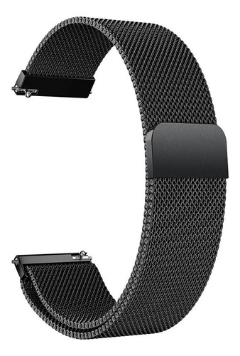 Kit Pulseira + Pelicula Para Galaxy Watch Active Sm-r500 Cor Preto Largura 20 Mm