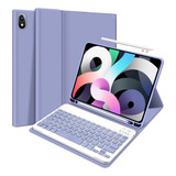 Funda C/teclado Abeifan Para iPad Air 2020 4g 109 Morado