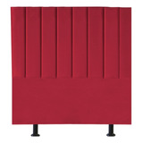 Cabeceira Cama Box Carla 100x126 Suede Vermelho (com Frame)