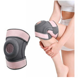 Rodillera Deportiva #7916 Powerlifting | 2 Bandas De Ajuste Color Gris Rosa Talla Unica