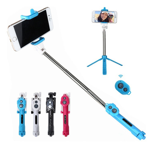 Monopod Baston Palo Selfies Celular Bluetooth Tripode Shuter