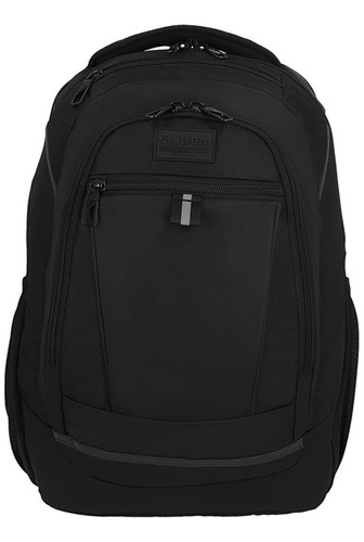 Mochila Xtrem Brooklyn 326 Color Negro Diseño De La Tela Liso