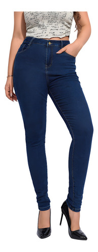 Pantalón Leggins Tipo Jeans Elástico De Mujer