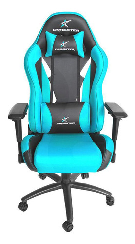 Silla Gamer Profesional Dragster Gt 600 Sky Blue Ajustable