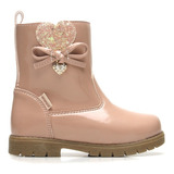  Bota Love Infantil Menina Feminina Salto Curto Blogueira