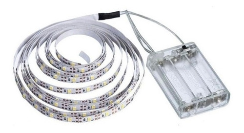 Fio Fita Led Luz 2m 120 Leds Pilha Cordão Mangueira