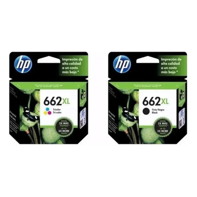 Cartucho De Tinta Hp 662xl Cor [tricolor, Preto] 2 Unidades | Parcelamento sem juros