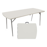 Oef Furnishings Mesa Plegable, 30 X 72, Gris Claro