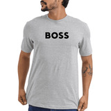 Camiseta Camisa Boss Algodão Pima Personalizado Fio Peruano