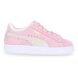 Zapatillas Puma Suede Classic Xxi Para Niños En Rosa Y Blanc