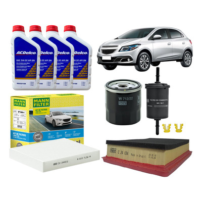 Kit Troca De Oleo Motor Acdelco 5w30 Onix Lt 2018 2019 1.0