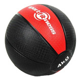 Balón Medicinal De Rebote De 4 Kilos - Rojo Gym Sportfitness