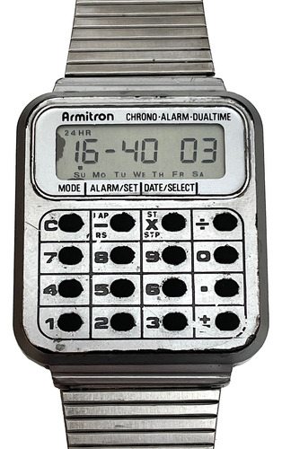 Reloj Armitron Lcd 40/6359, Calculadora Vintage 