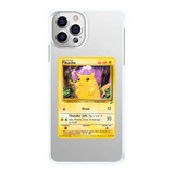 Capa De Celular Carta Pikachu Retrô Estampa Pokemon