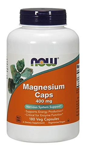 Magnesio 400 Mg, Funcion Enzimatica Soporte Sistema Nervioso