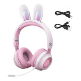 Auriculares Bluetooth Xinua Bunnybrush Luces Rgb Microfono