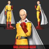 One Punch Man Saitama Angry Archivos Stl Para Impresión 3d