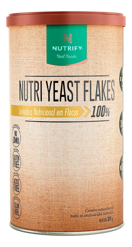 Nutri Yeast Flakes Levedura Nutricional Flocos Fibras - 300g