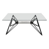 Mesa Rectangular Ratona De Vidrio 110x46x70