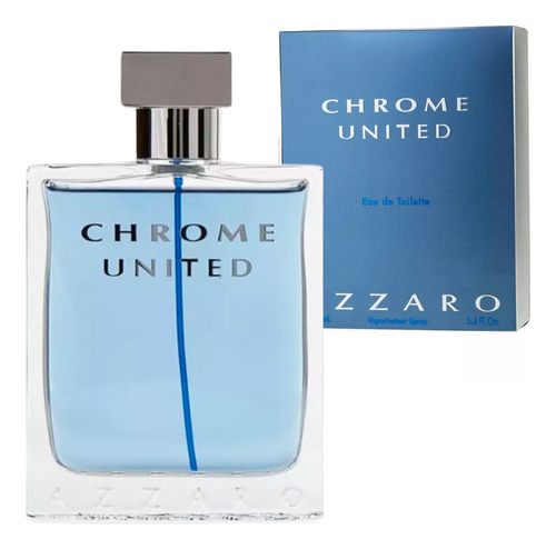 Perfume Importado Masculino Azzaro Chrome United De Azzaro Edt 100 Ml Original Selo Adipec