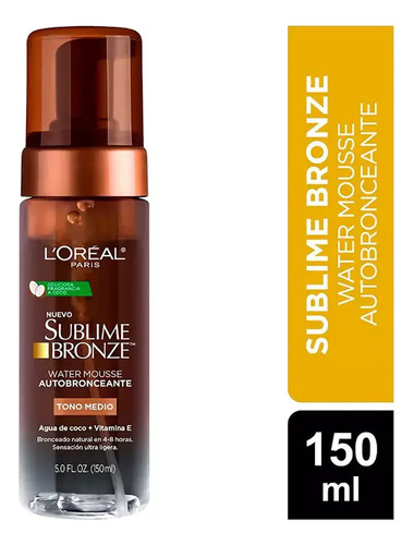 Autobroceante Sublime Bronze Water Mousse 150ml Tono Medio