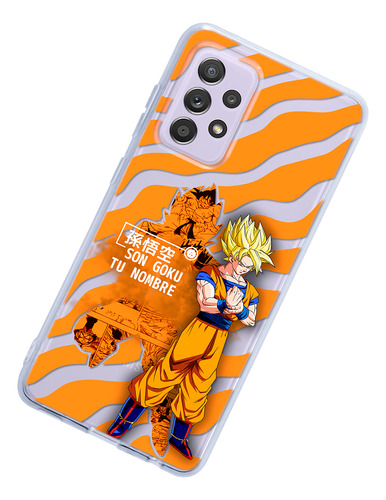 Funda Para Galaxy Dragon Ball Z Goku Ssj Con Personalizacion