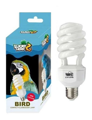 Lampada Uva/uvb 2.4 20w Para Aves E Pássaros