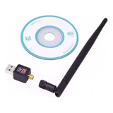 Adaptador Receptor Wireless Usb Wifi 600mbps Pc E Notebook