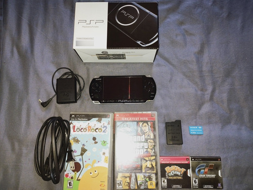 Psp Slim 3010 Con Caja Y Juegos