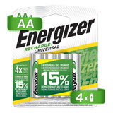 Pila Energizer Recargable Aa Con 4 2000mah Nh15bp4