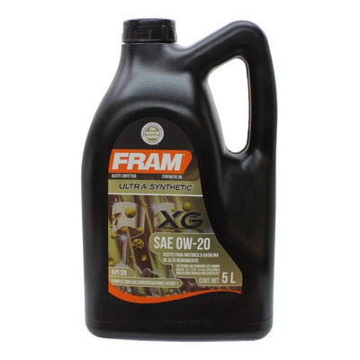 Aceite Fram Sintetico Api Sn 0w20 Tipo Dexos Ng 5l Saf0w20n5 | Meses sin interés