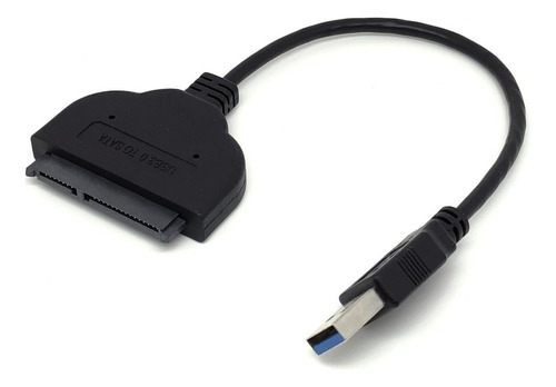 Cabo Usb 3.0 Adaptador Leitor De Hd/ Ssd 2,5 Sata Notebook Cor Preto