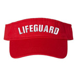 Gorra Visera Roja Lifeguard Compatible Con Uniformes Profesi