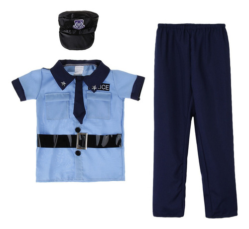 Traje De Policía Para Niños Sg