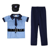 Traje De Policía Para Niños Sg