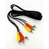 Cable Audio Video 3 Rca - 3 Rca. Largo 1,8mts. Kolke.