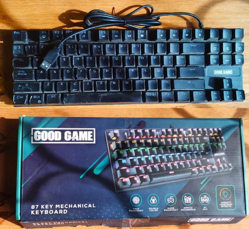 Teclado Good Game 80% Rainbow Con Ñ