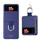 Carcasa Con Anillo Para Samsung Galaxy Z Flip 3 Tpu Rigido