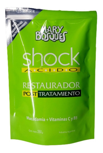 Doypack Baño De Crema Shock Ácido 250g - Mary Bosques