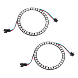 2pcs 35 Leds Ws2812b 5050 Rgb Led Pixel Lamp 35 Bits Ws...