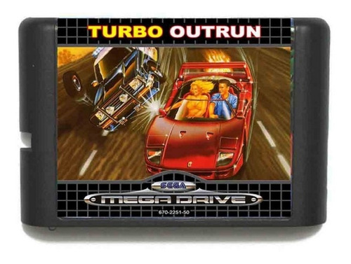 Turbo Outrun Em Português Sega Mega Drive Genesis Tectoy