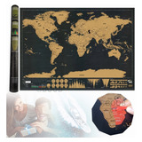 Poster Mapa Mundial Laminado Para Rascar Cartografia Viajero