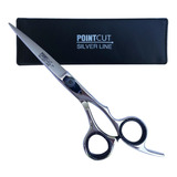 Tijera Peluqueria Microdentada Pointcut Silver Line 7 Barber