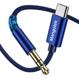 Mangotek Cable Auxiliar Tipo C Para Android, Trenzado Usb C