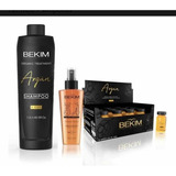 Combo Argan 4oils Shampoo+ P.térmico + Ampollas Bekim