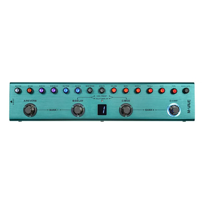Tuomo M-vave Tank-g - Pedal De Guitarra Multiefecto, 36 Preajustes, Batería Recargable, Retardo, Reverberación, Modulación, Preamplificador, Función De Reproducción De Música Bluetooth Inalámbrica | Meses sin interés