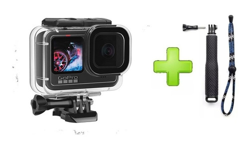 Kit Carcasa Gopro 8 + Monópodo Sumergible Alternativos