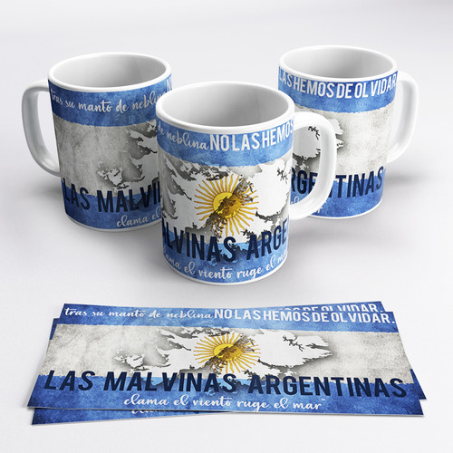 Taza De Cerámica Islas Malvinas Argentinas Con Caja