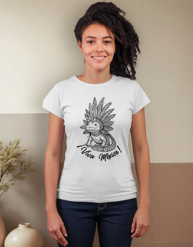Blusa Playera Ajote Viva México Septiembre Mujer